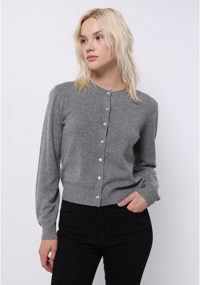 Colin's Colins Slim Fit Kadın Gri Hırka Cl1076473 Q1.v1 Mga Gri Melanj