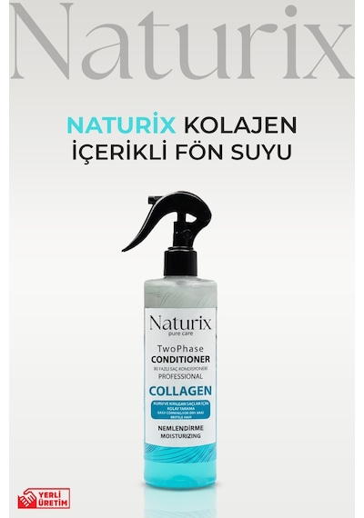 Ilgaz Naturix İki Fazlı Collagen Saç Bakım Fön Suyu 400 ML
