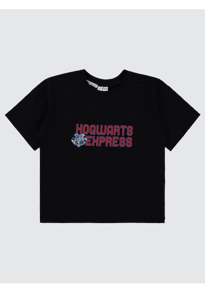 Harry Potter Erkek Çocuk Tişört 6-9 Yaş Siyah