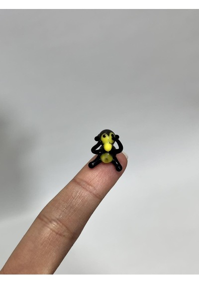 El Yapımı Mini Murano Cam Maymun Biblo A171-08