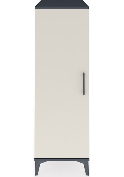 Kronos Dolap 2 Raflı Tek Kapaklı 44x59x134 Antrasit-aytaşı Antrasit