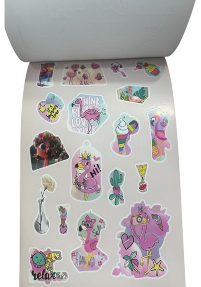 Sticker Defter - 1 Adet Çok Renkli