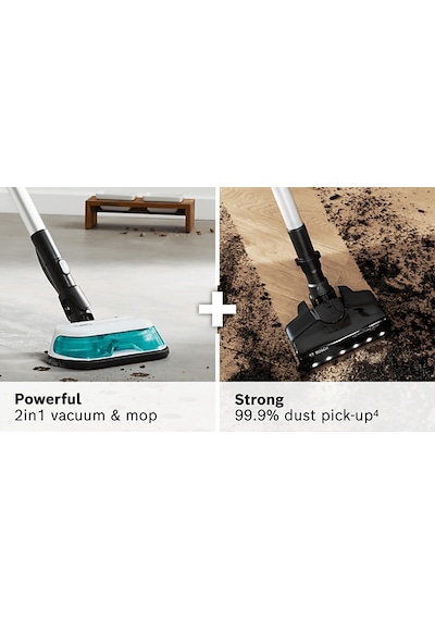 Bosch BCS71HYGTR 2'si 1 Arada Süpürme Ve Silme + Unlimited 7 Prohygienic Şarjlı Süpürge