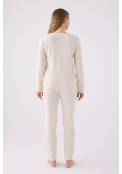 Pierre Cardin Kadın Krem Pijama Takımı Pc8922-s-v1 Krem