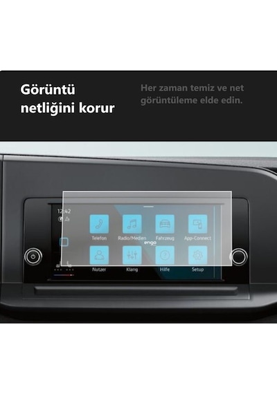 Volkswagen Caddy 8.25 İnç Mat Ekran Koruyucu Multimedya