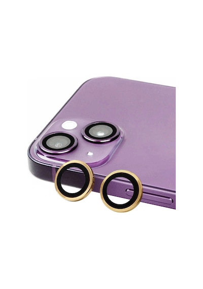 Apple İphone 15 Raze Metal Kamera Lens - Sarı