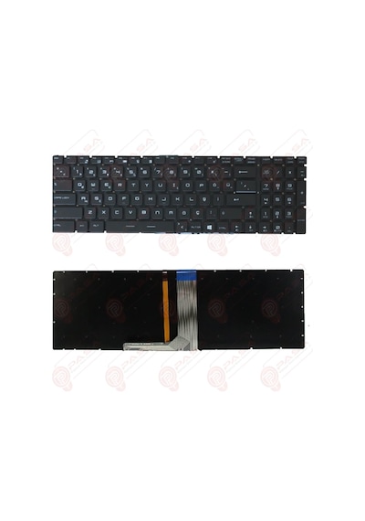MSI Uyumlu GS70 2QE-252TR Klavye Tuş Takımı Işıklı Siyah Türkçe