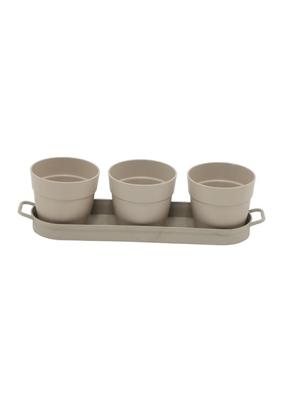 Poliwork 3'lü Set Kaktüs Saksı Mix 0,4 Lt 335 95 90 Mm 63297193