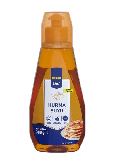 Metro Chef Hurma Suyu 380 G - %100 Doğal, Şeker İlavesiz Tatlandırıcı Tarı
