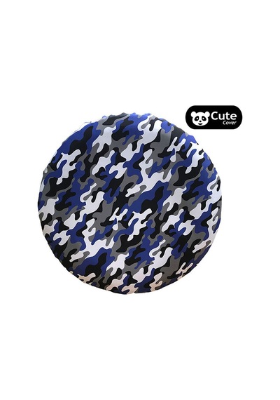 Cute Cover Kamuflaj Stepne Kılıfı Lastik Koruyucu Lacivert Beyaz N11.39