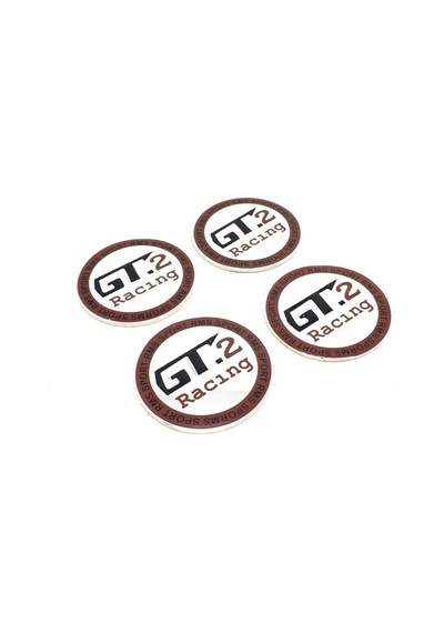 Trobus Jant Göbeği Etiketi Alüminyum Yapıştırmalı Yarış Desenli 4'lü 55 Mm