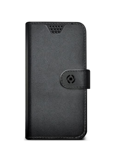 Celly Wally Xl Üniversal 4.5" 5.0" Telefonlar İle Uyumlu Kapaklı Kılıf Siyah