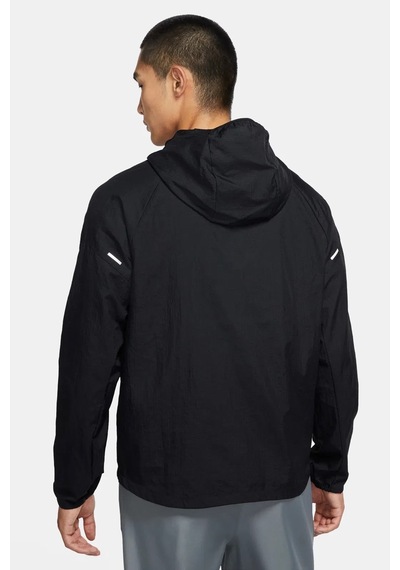Nike Essential Running Jacket Reflektörlü Toplanabilir Erkek Ceket Siyah