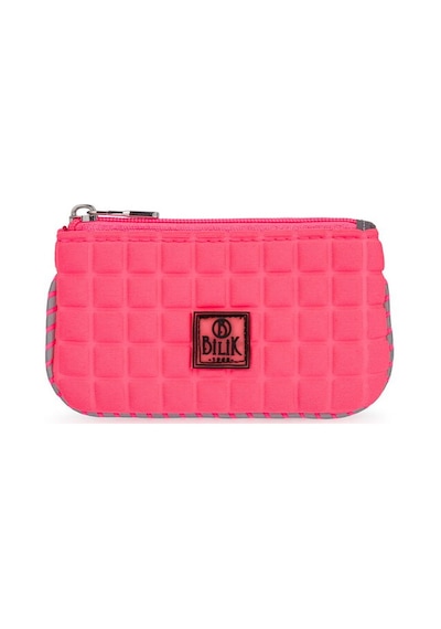 Bilik Deri Scuba Bozuk Paralık Pembe Kadın Cüzdan Zip Pembe