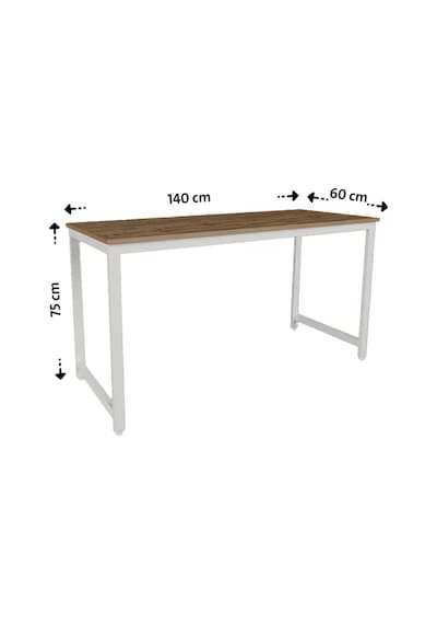 Çalışma Masası Bilgisayar Ofis Masası 60 x 140 CM Ahşap - Beyaz