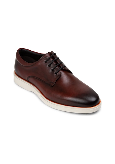 Deery Hakiki Deri Bordo Erkek Günlük Ayakkabı - 01934mbrdc01 Bordo