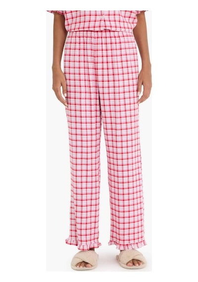 Defacto Pijama Takımı Kareli Kısa Kollu Üst Uzun Alt-fall İn Love E7462ax25aupn105 Pembe Defacto Pijama Takımı Kareli Kısa Kollu Üst Uzun Alt-fall İn Love E7462ax25aupn105 Pembe