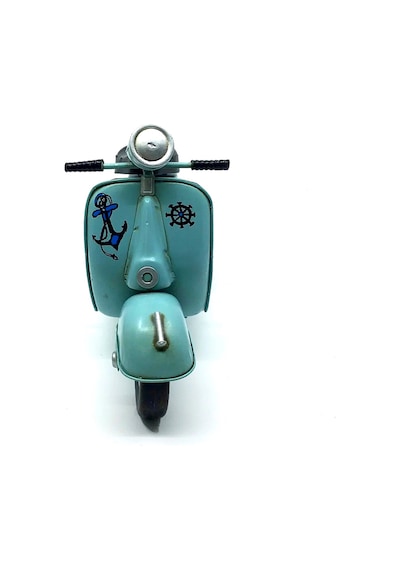 Jayland Vintage El Yapımı Metal İtalyan Vespa Mavi Scooter