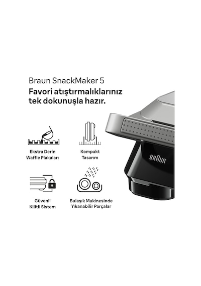 Snackmaker 5 Sm5006 Sılver Tost M.