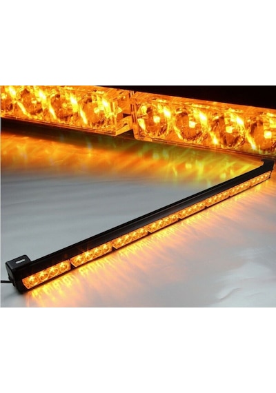 Sarı Çakarlı Led Bar Tepe Off Road Çalışma Lambası 32 Led 12-36V