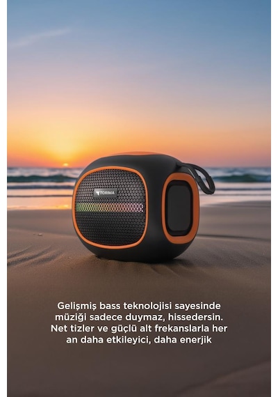 Torima D90 Taşınabilir Bluetooth Hoparlör Siyah