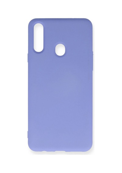 Newface - 698 - Samsung Galaxy Uyumlu A20s Kılıf Nano İçi Kadife Silikon - Csmo-tex - - Lila LİLA