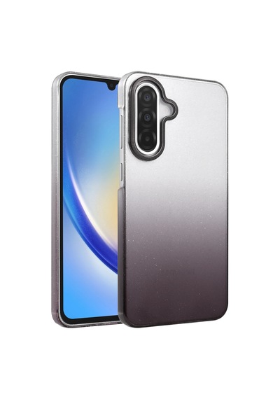 Mey İthalat Samsung Uyumlu Galaxy A26 Glossy Kapak - Siyah Gümüş