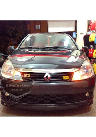 Renault Symbol 2008-2012 Thalia Uyumlu Üniversal Laguna Lip Esnek Ön Lip 2 Parça Tampon Altı Dil Karlık Ön Ek 00 Şüscaroto Aksesuar