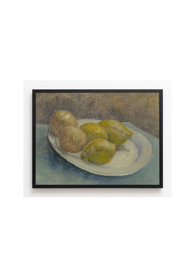 Van Gogh Van Gogh Turunçgil Dolu Tabak Çerçevesiz Poster 21x30 Cm A4 Tablo Van Gogh Duvar Dekoru