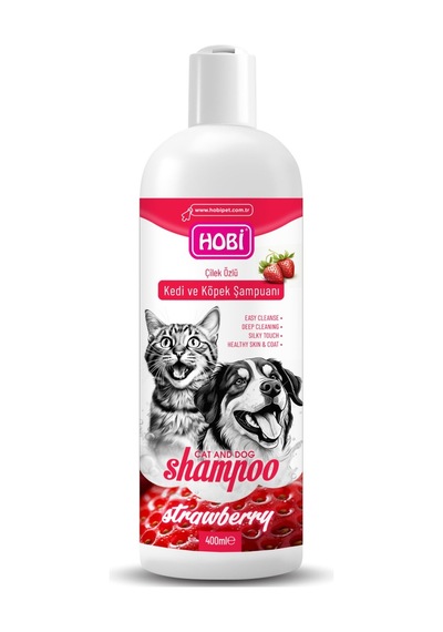 Hobi Çilek Özlü Kedi Köpek Şampuanı 400 ML