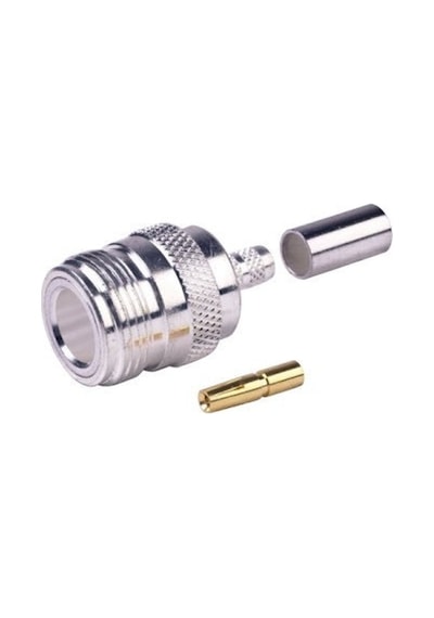 N Dişi Lmr240 Sıkmalı Tip Crimp Rf Konnektör Nf240