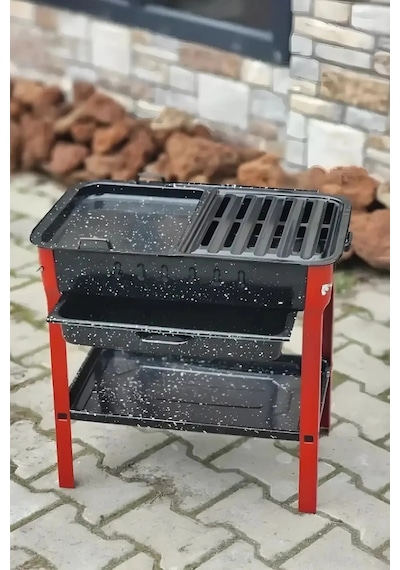 30x50 Cm Portatif Mangal Çok Renkli