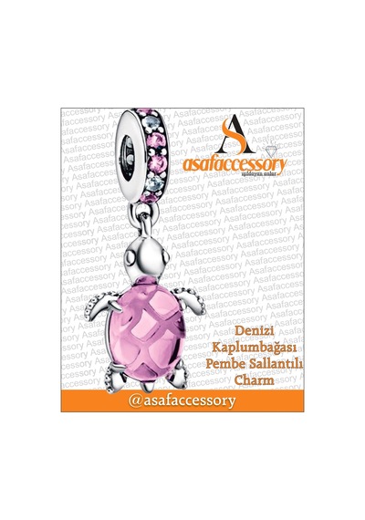 Pembe Kaplumbağa Charm Asafaccessory