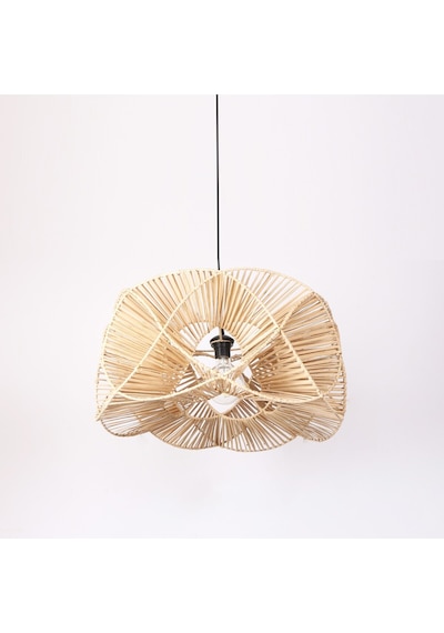Oklid Doğal Rattan 30x60 Cm Aydınlatma Bej