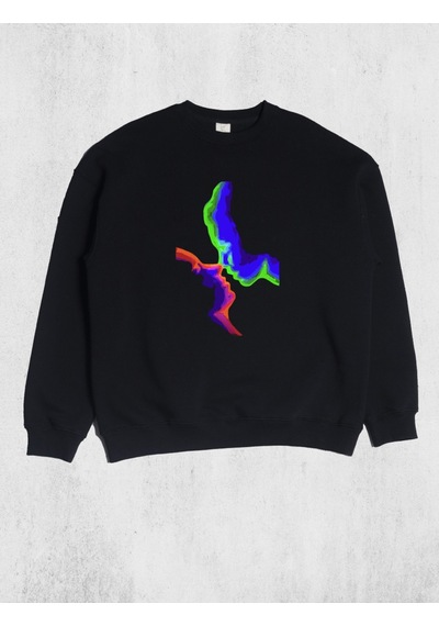 Unisex Two Face Sweatshirt Siyah