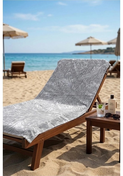 Plaj Havlusu 70 X 150 Garden Gümüş