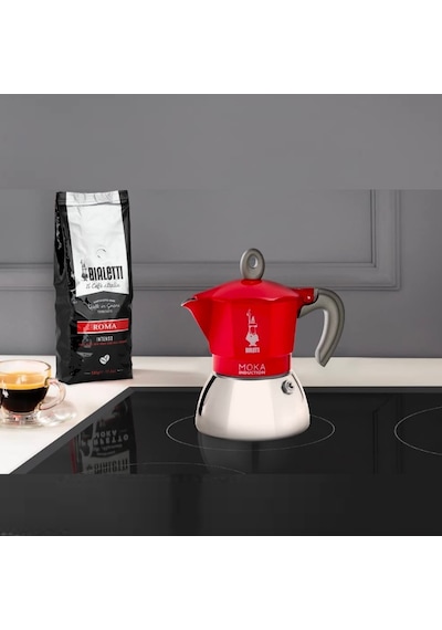 Bialetti İndüksiyon Mokapot Kırmızı 6 Cup