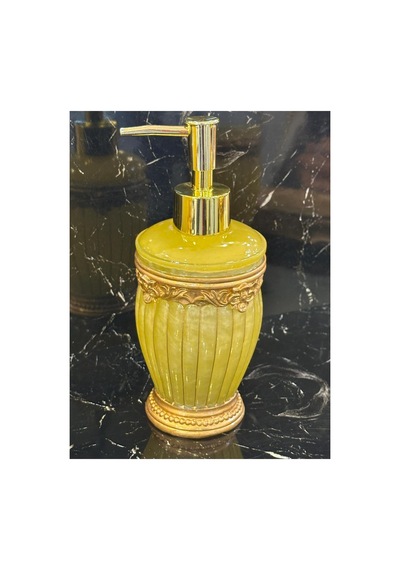 6 Parça Polyester Banyo Takımı Sarı