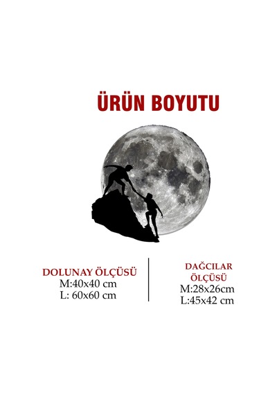 Kişiselleştirilebilir Led Işıklı Epoksi Cam Katmanlı Tablo Sierra Dolunay Gri - 738176759 Gri