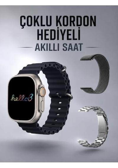 Akıllı Saat Yeni Nesil Bluetooth Bağlantılı Uyku Sağlık Takibi Gp