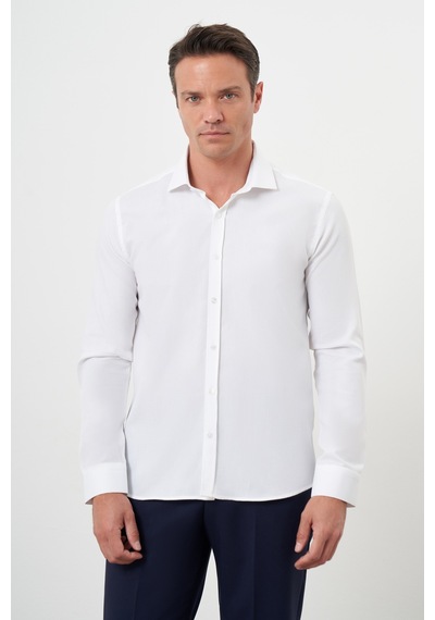 Morven Erkek Beyaz Pamuk Baskılı Desenli İtalyan Yaka Slim Fit Gömlek 25mc004015600 Beyaz Beyaz Morven Erkek Beyaz Pamuk Baskılı Desenli İtalyan Yaka Slim Fit Gömlek 25mc004015600 Beyaz Beyaz