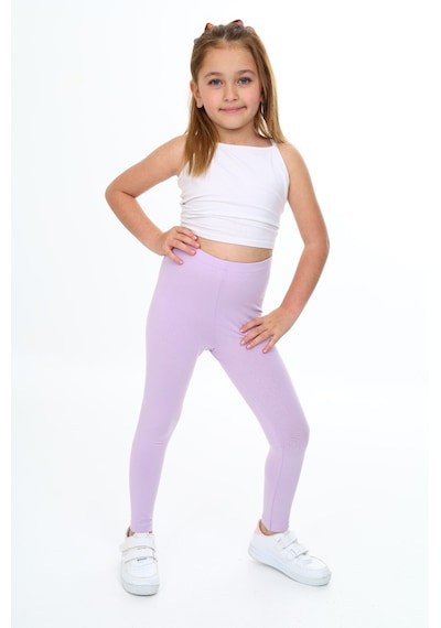 Toontoy Kids Toontoy Kız Çocuk Kirpi Baskılı Tayt Lila