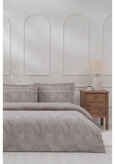 Whirling Elegance Tek Kişilik Nevresim Takımı Mürdüm
