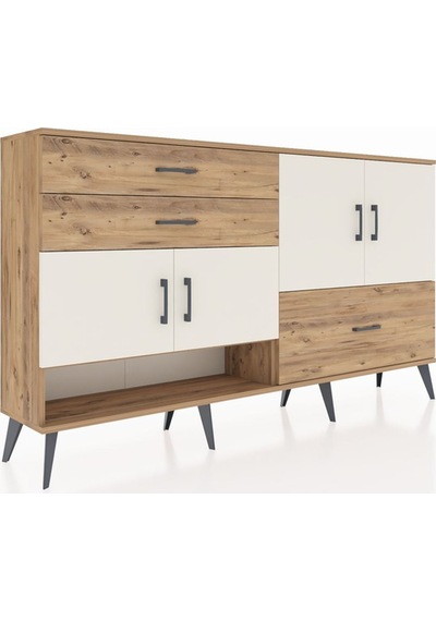 Arges Konsol 3 Raflı 3 Çekmeceli 4 Kapaklı 176x30x99 Çam-aytaşı/çam Aytası/atlas Çam - Atlas Çam Arges Konsol 3 Raflı 3 Çekmeceli 4 Kapaklı 176x30x99 Çam-aytaşı/çam Aytası/atlas Çam - Atlas Çam