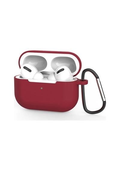 Ally Apple, Uyumlu AirPods Pro İnce Slim Silikon Kılıf+anahtarlık- 5775