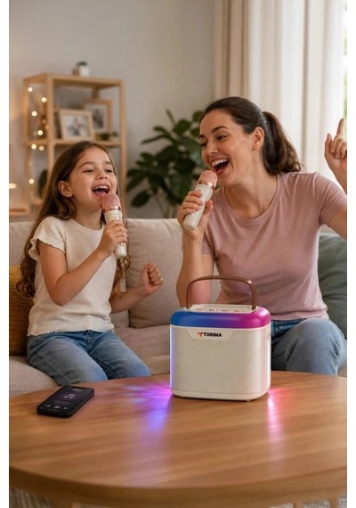 Premium Torima Bluetooth Hoparlör D51 Beyaz Toplantı Ses Takımı Müzik Keyfi