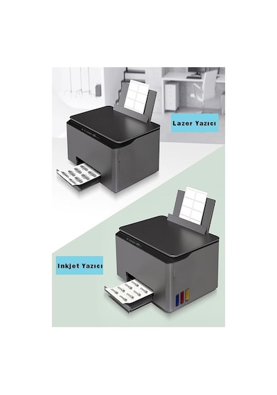 A4 Hazır Etiket 48.5x25.4 Mm 10 Sayfa 1 Paket 44 Lü Kendinden Yapışkanlı Fotokopi Lazer İnkjet