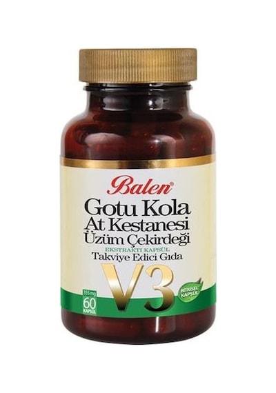 Balen Gotu Kola-At Kestanesi Üzüm Çekirdeği 355 Mg 60 Kapsül