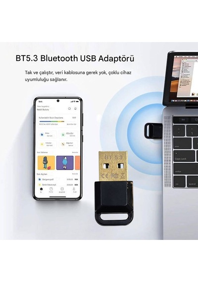 5.3 Usb Bluetooth Adaptör Usb Bluetooth Alıcı Adaptör Ver. 5.3