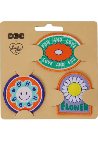 Kietla Cırt Cırtlı Patch Seti Flower Çok Renkli